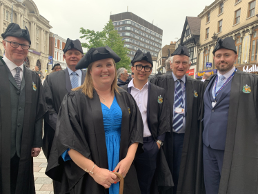 Conservatives outside Town Hall